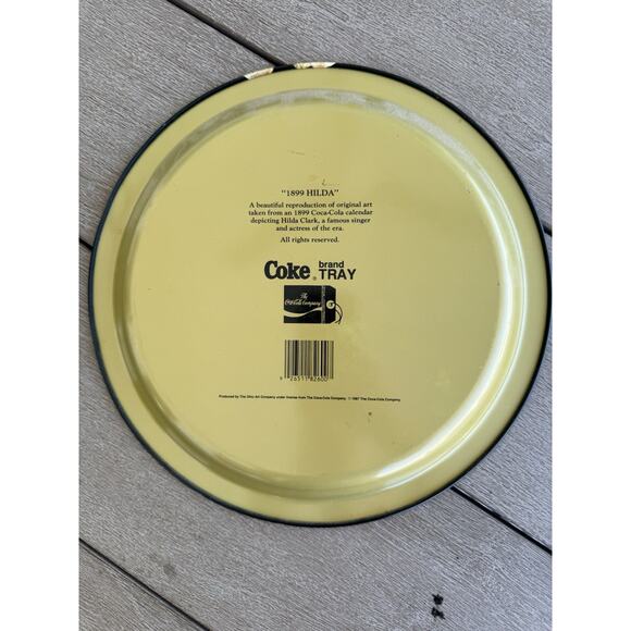 Vintage Coca Cola serving trays Lot Of 3 Metal Menu Girl Touring Car Hilda Clark - Picture 5 of 7